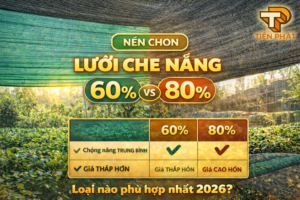 Nên Chọn Lưới Che Nắng 60% hay 80%