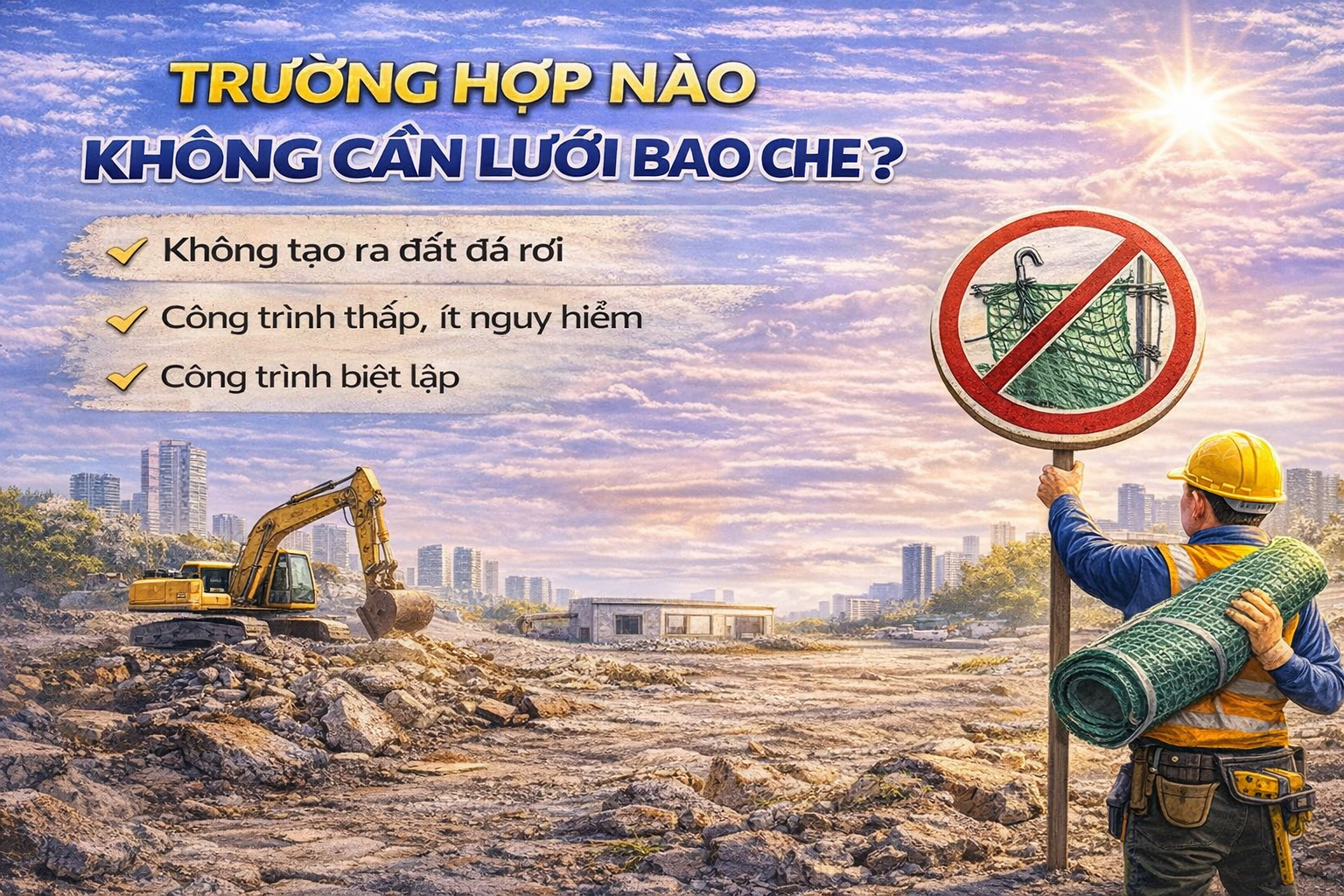 Trường Hợp Nào Không Cần Lưới Bao Che?