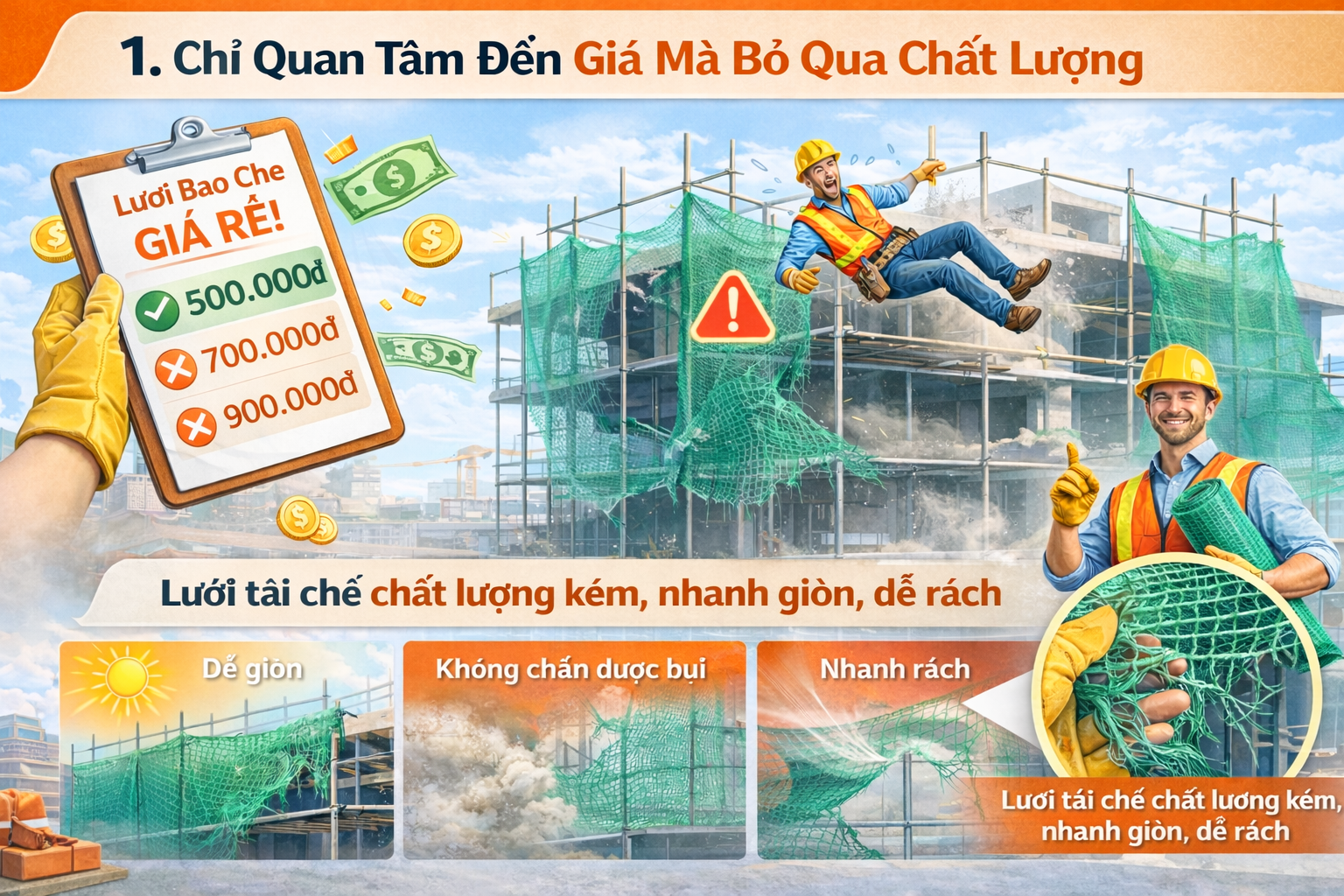 Sai Lầm Khi Mua Lưới Bao Che
