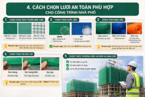 Cách chọn lưới an toàn phù hợp cho nhà phố