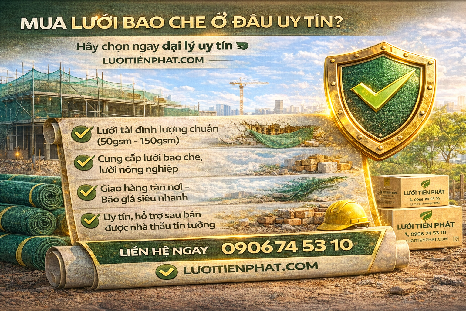 Mua lưới bao che ở đâu uy tín?