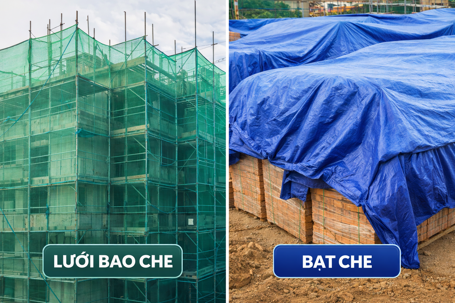 Lưới Bao Che Và Bạt Che