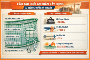 Cấu Tạo Lưới An Toàn Xây Dựng