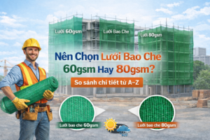 Nên Chọn Lưới Bao Che 60gsm Hay 80gsm