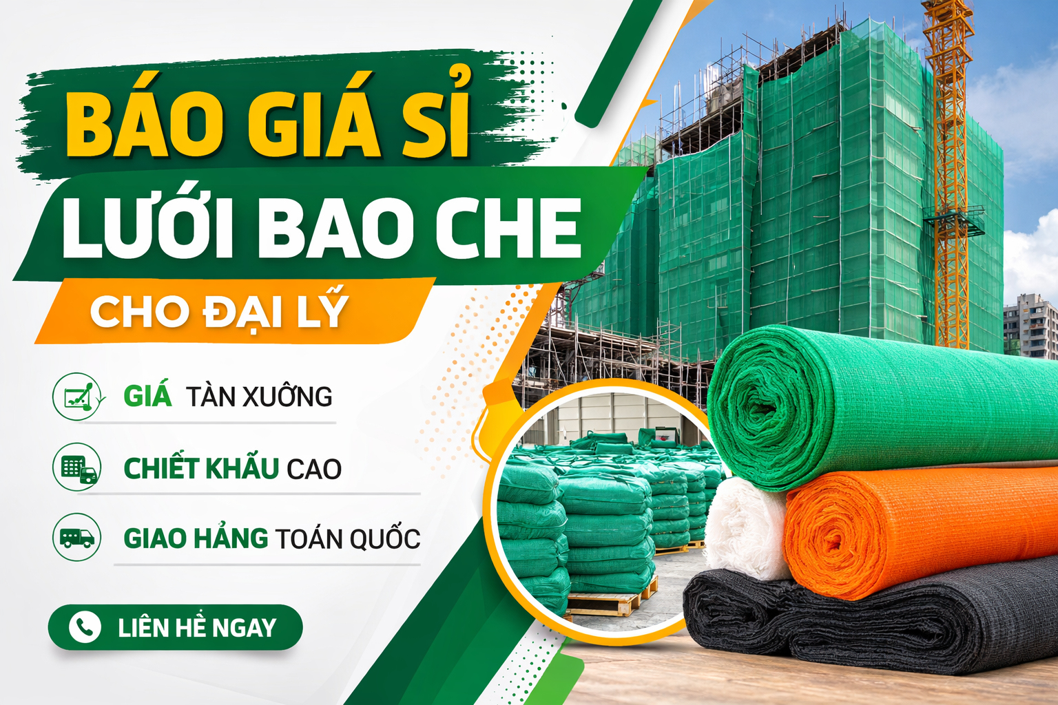 Báo Giá Sỉ Lưới Bao Che Cho Đại Lý