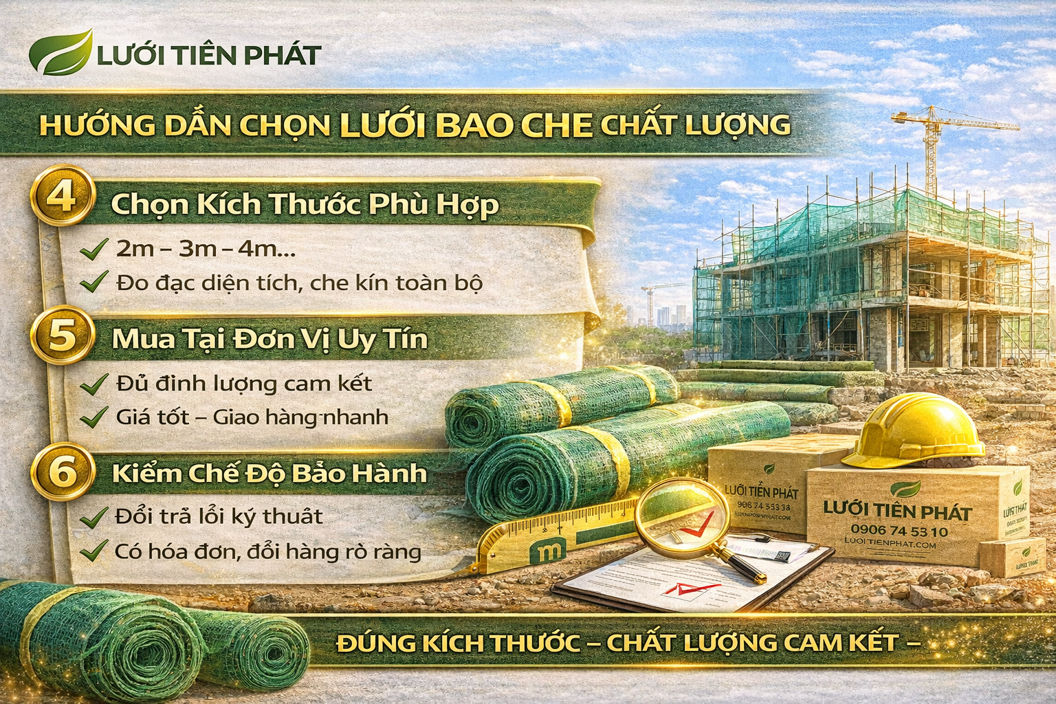 Hướng Dẫn Chọn Lưới Bao Che Chất Lượng