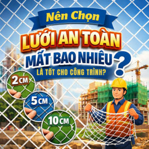 Nên Chọn Lưới An Toàn Mắt Bao Nhiêu Là Tốt Cho Công Trình?