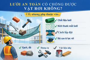 Lưới an toàn có chống được vật rơi không?