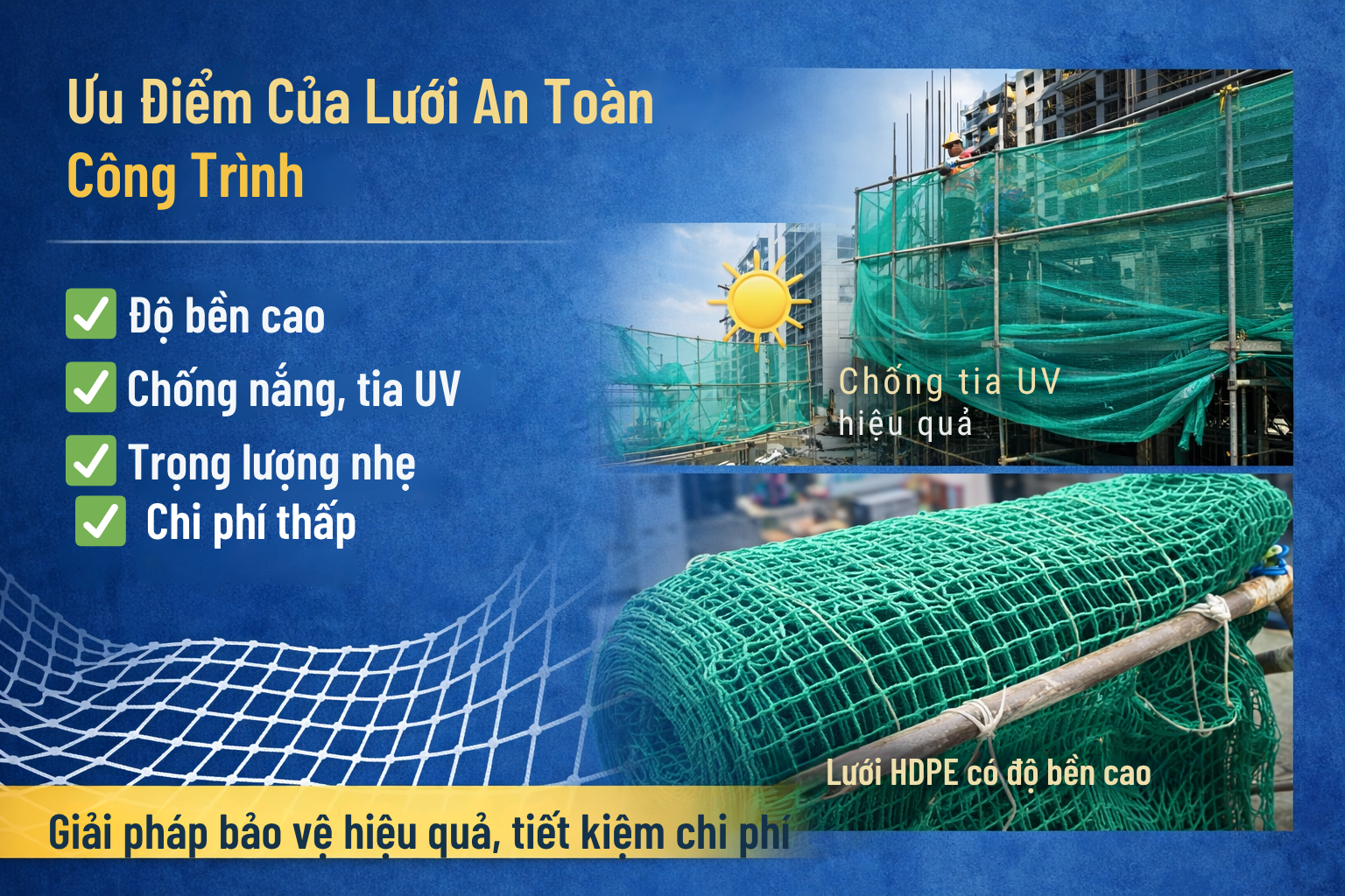Ưu Điểm Của Lưới An Toàn