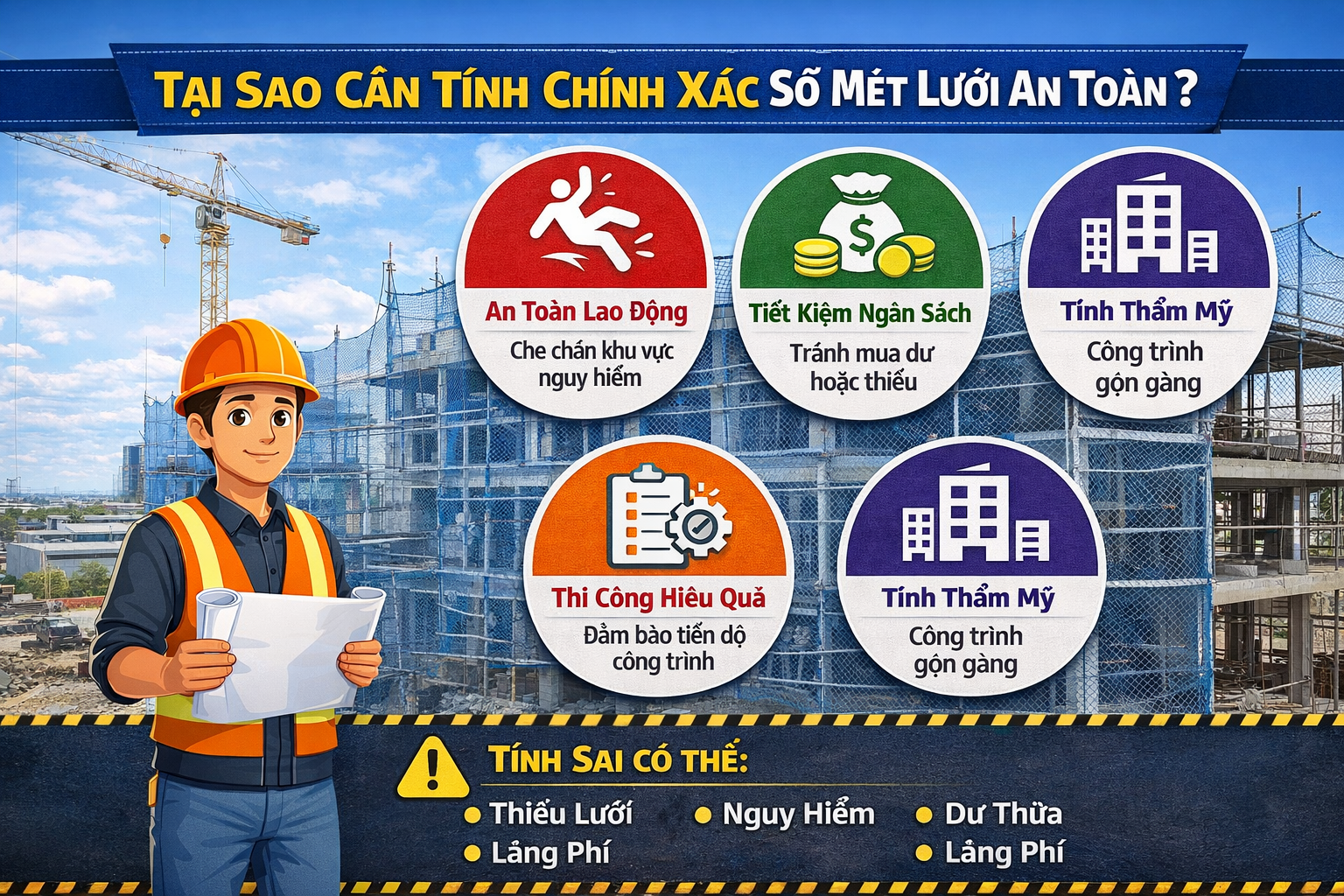 Tại Sao Cần Tính Chính Xác Số Mét Lưới An Toàn?