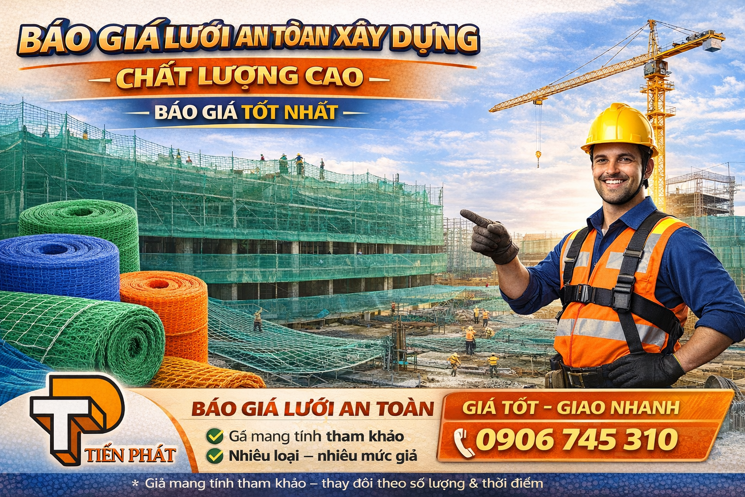Báo giá lưới an toàn xây dựng mới nhất
