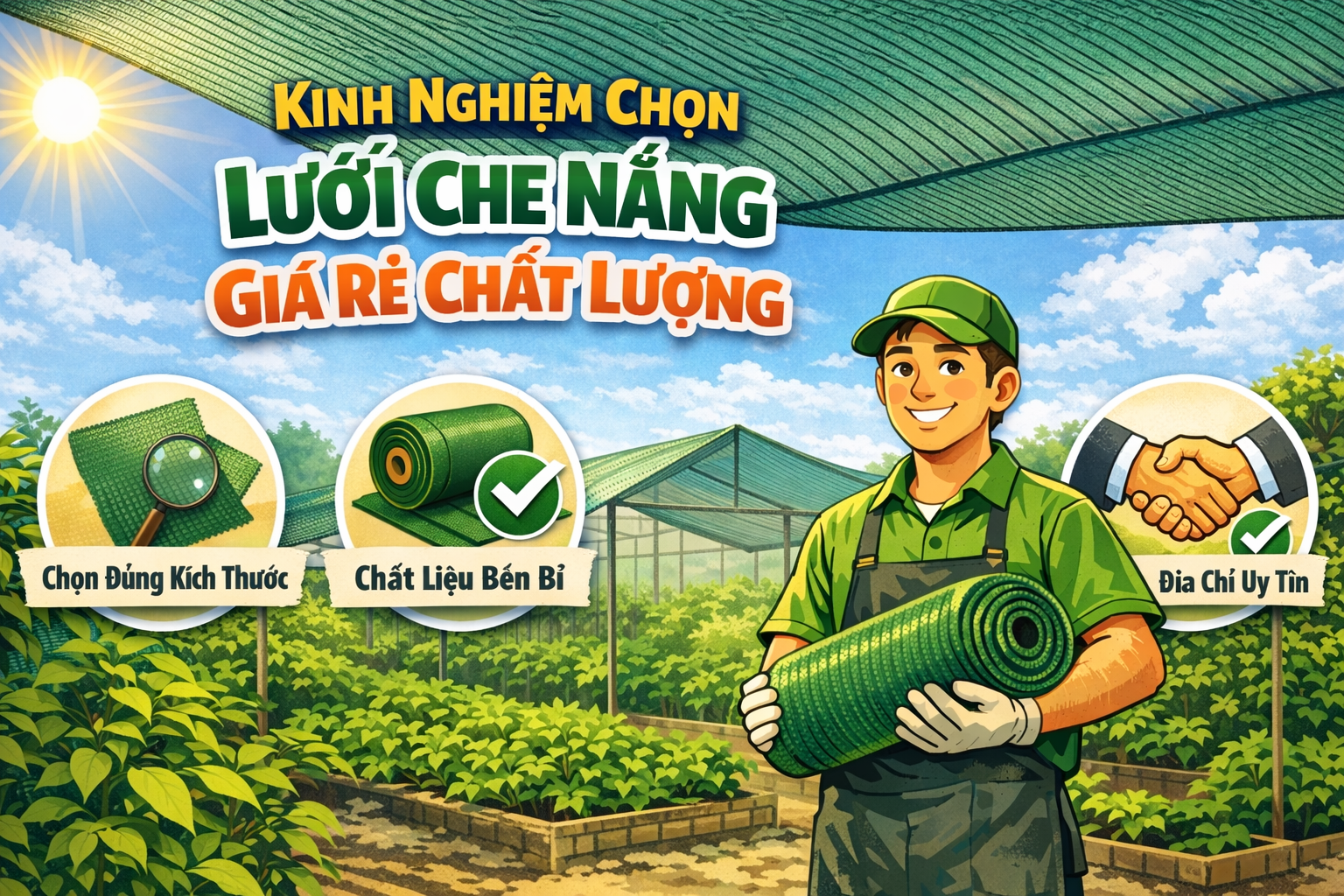 Kinh nghiệm chọn lưới che nắng giá rẻ chất lượng
